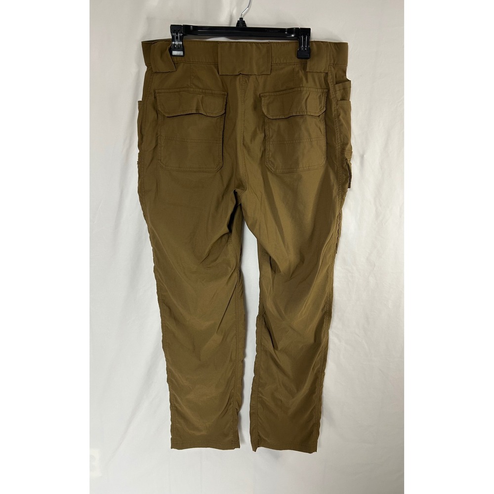 Duluth Trading Co Mens Dry on the Fly Cargo Pants Brown Relaxed Fit 36x34 Hiking - Picture 13 of 16